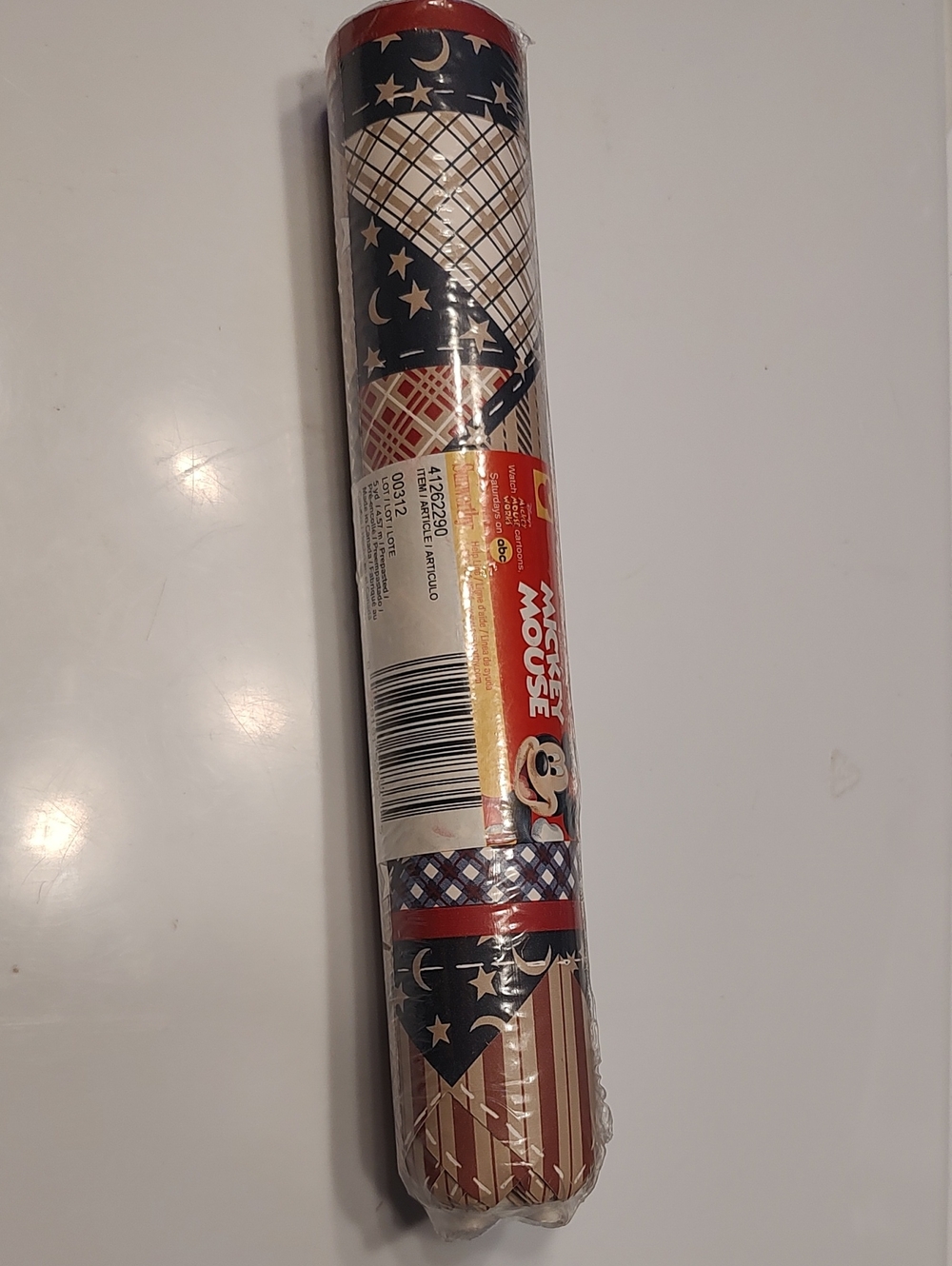 Vintage Sunworthy Pre-Pasted Wallpaper Border  5 yds Disney's Mickey Mouse Works